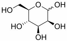 Structure of mannose.