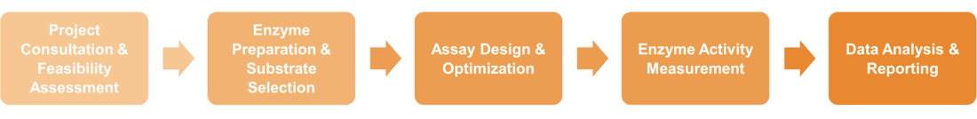 Workflow of oxidoreductase activity measurement