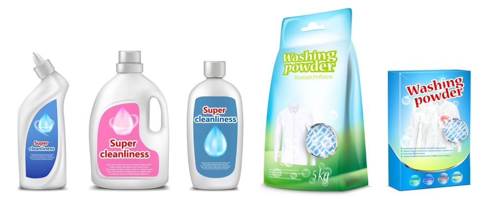 Diverse enzyme-based cleaning products.