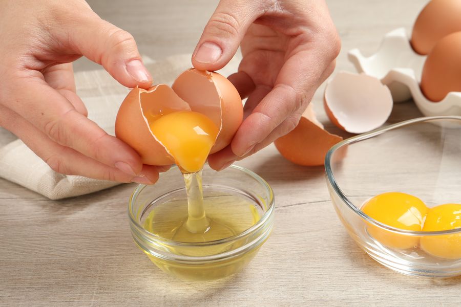 Egg whites contain high levels of lysozyme.
