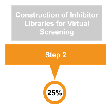 Step 2 workflow—construction of inhibitor libraries for virtual screening of enzyme inhibitors