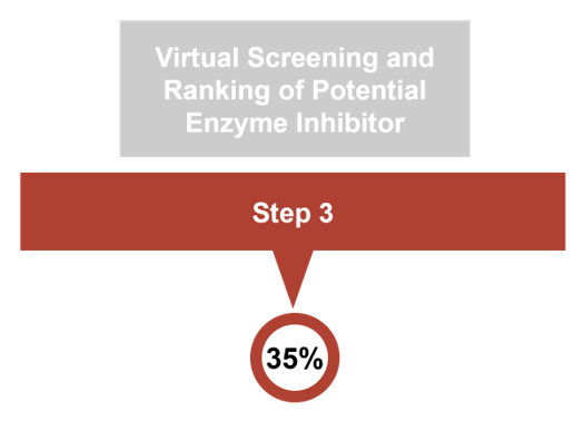 Step 3 workflow—virtual screening and ranking of potential enzyme inhibitors