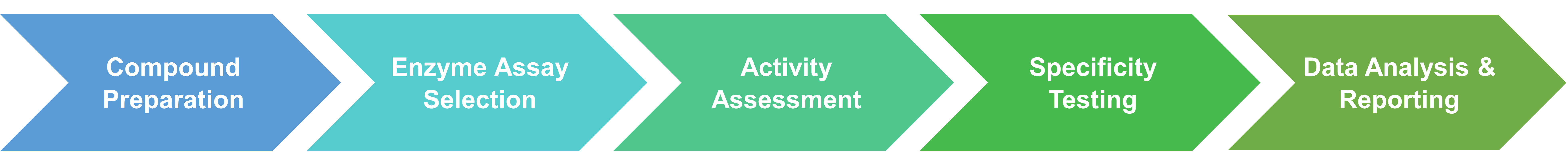 Workflow of experimental activity validation for enzyme inhibitors