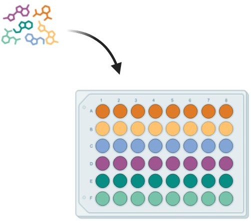 Construction of inhibitor libraries for high-throughput screening