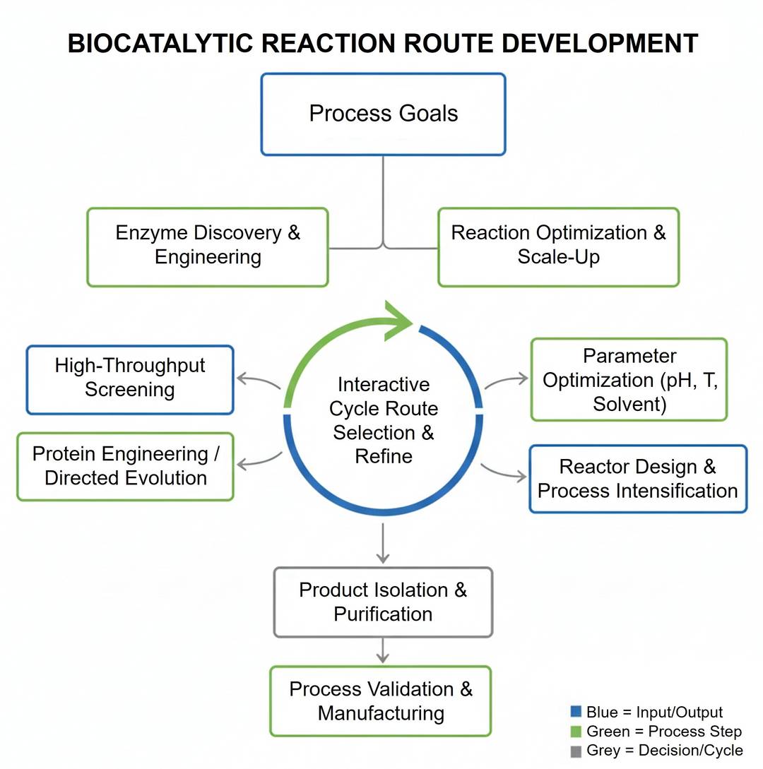 Biocatalytic reaction route development services at Creative Enzymes