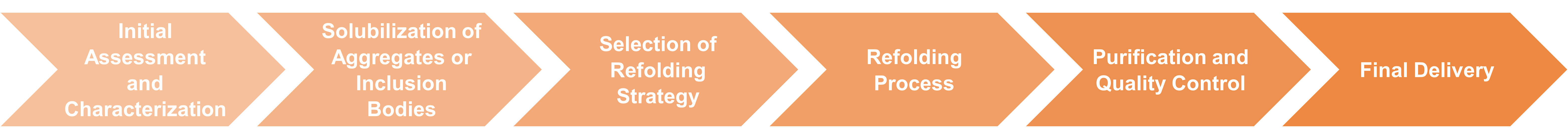 Workflow of enzyme recovery and refolding services