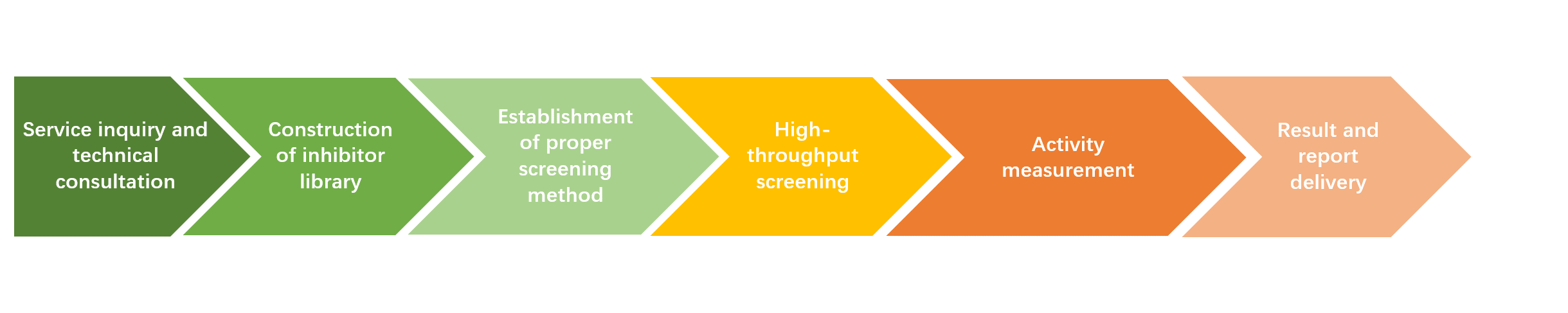 Workflow of high-throughput screening of enzyme inhibitors